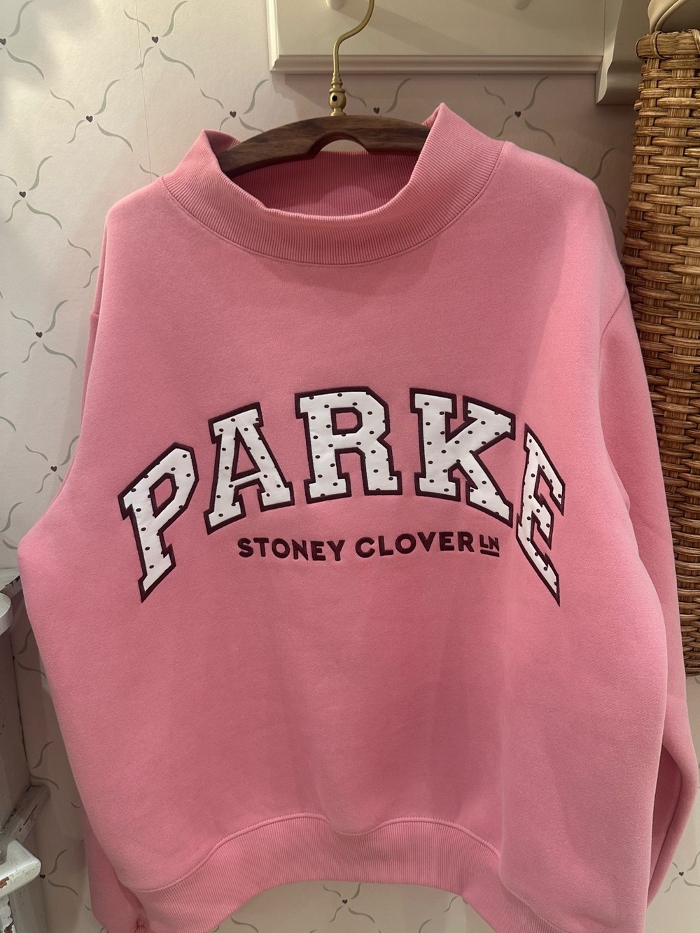 Stoney Clover Lane Pink PARKE mockneck nyc exclusive